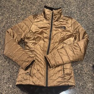 The North Face Women's Metallic Gold Puffer Jacket